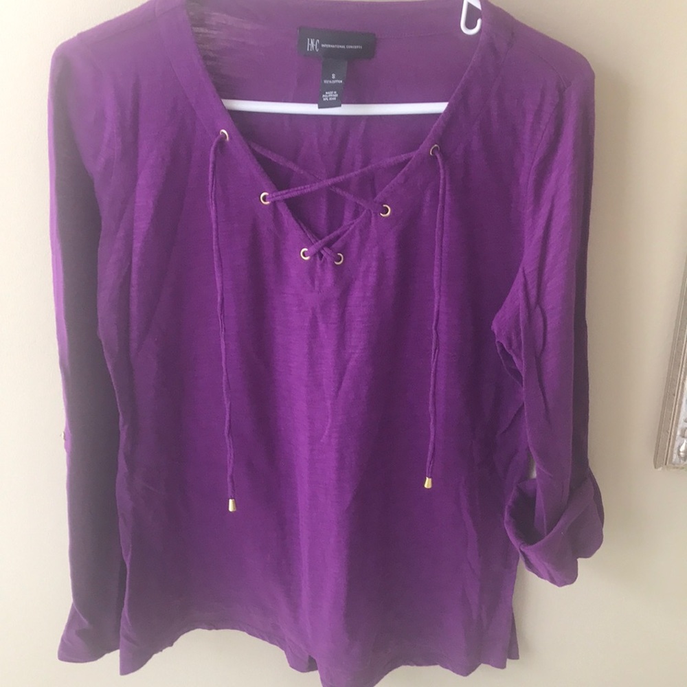 INC International Concepts Purple Top